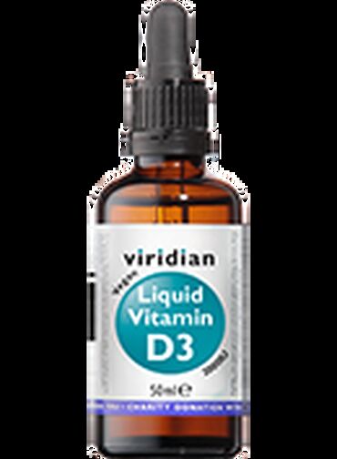 Viridian Liquid Vitamin D3 Drops 2000iu Vitamin D3 (vegan cholecalciferol) 2000iu (in a base of sunflower seed oil and natural orange oil). How to Use:Take 0.5ml (2000IU) daily, or as recommended by a healthcare professional.Can be taken directly under the tongue or mixed with food or drinks.Vegan, non-GMO, and free from gluten, dairy, and soy.