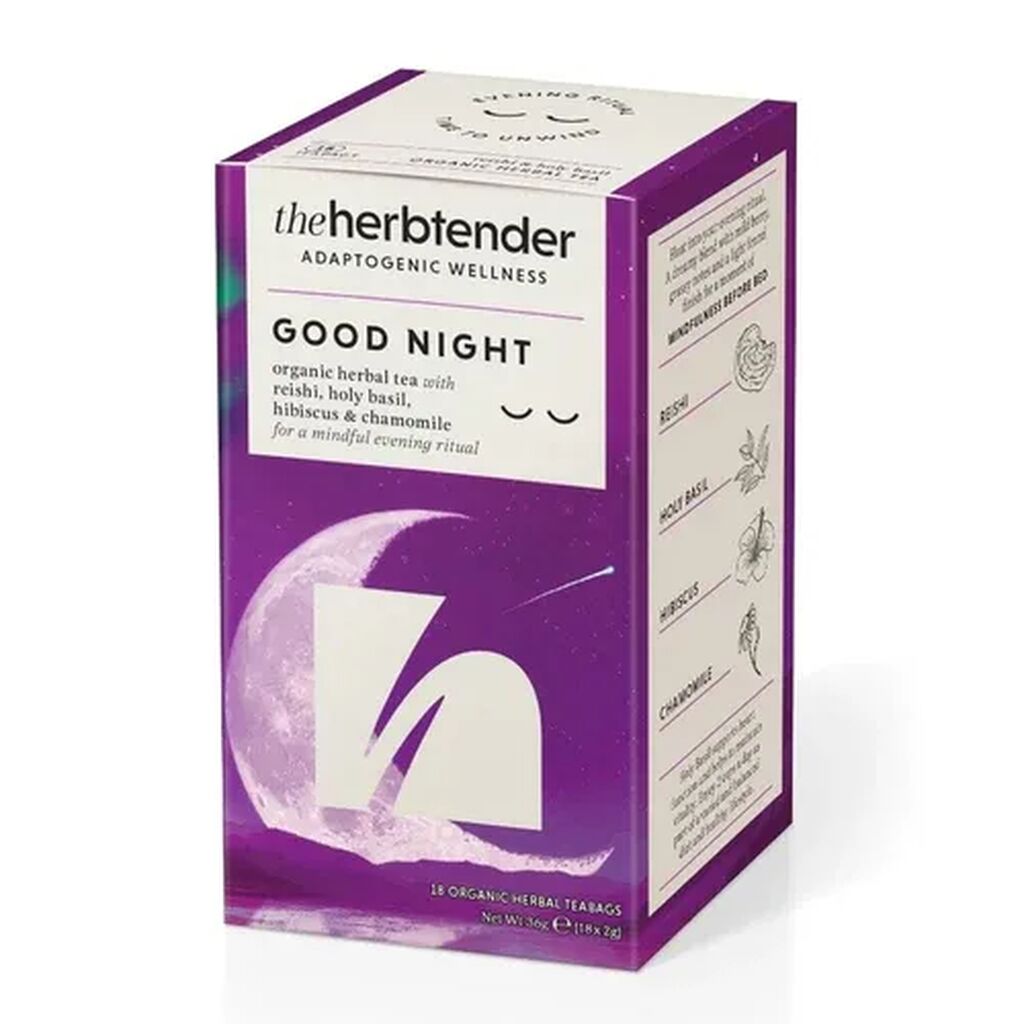 The herbtender good night organic herbal tea