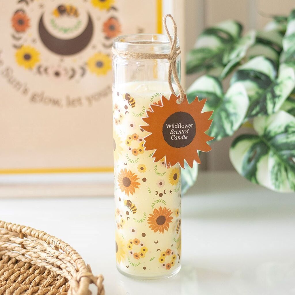 Wildflower bee candle