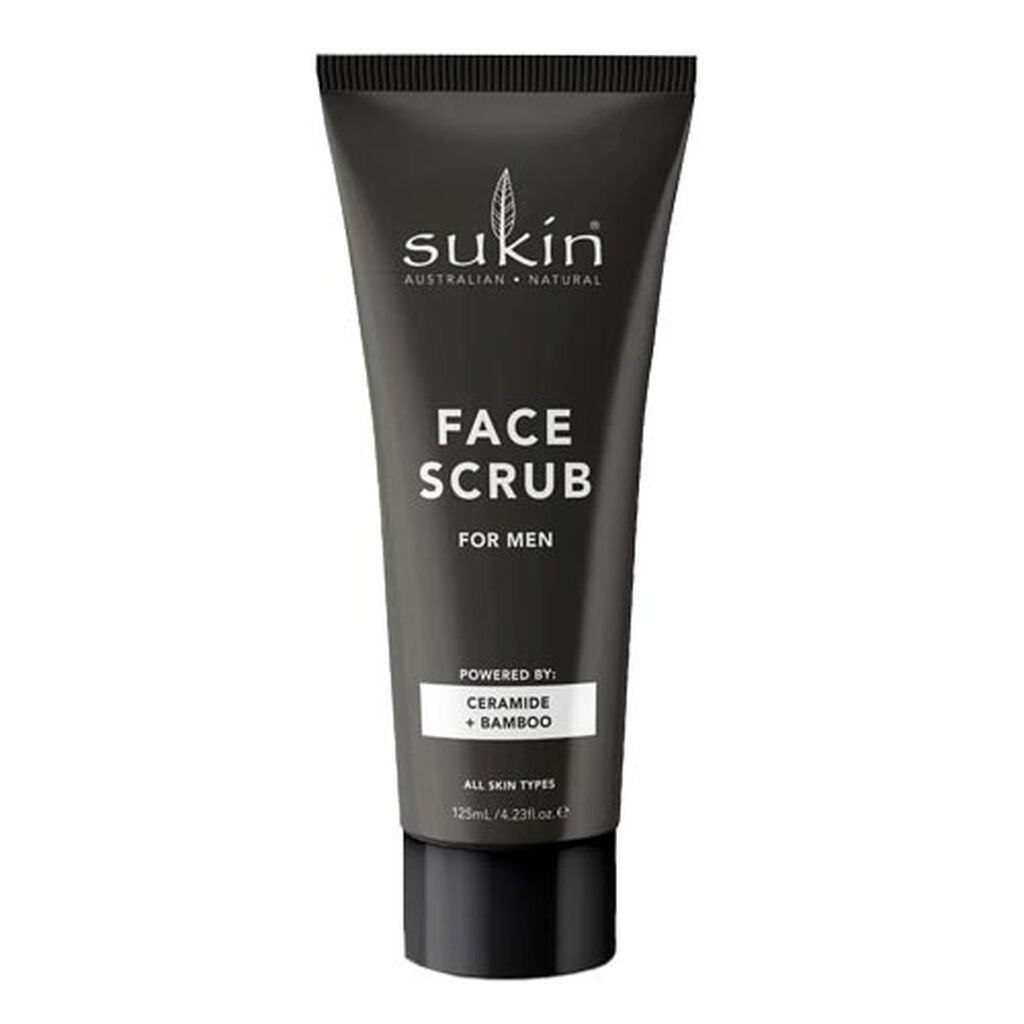 Men face scrub