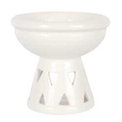 White deep oil burner