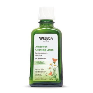 Weleda Aknedoron Cleansing Lotion Water (aqua), Oryza Sativa (brown Rice) Bran Extract, Potassium Olivate/sunflowerseedate, Limonene*, Citrus Aurantium Dulcis (orange)peel Oil Expressed, Citrus Limon (lemon) Peel Oil, Lanolin (wool Fat), Alcohol, Citrus Limon (lemon) Juice, Lavandula Angustifolia (lavender) Oil, Lavandula Hybrid (lavandin) Oil, Rosmarinus Officinalis (rosemary) Leaf Oil, Calendula Officinalis (calendula) Flower Extract, Citrus Grandis (grapefruit) Peel Oil, Oleic Acid, Chamomilla Recutita (chamomile) Flower Extract, Citrus Paradise (grapefruit) Juice, Citral*, Linalool*, Geraniol* To care for and regulate difficult skin, use Aknedoron Cleansing Lotion followed by Aknedoron Purifying Lotion. Apply twice daily with cotton wool or tissue, then wipe off. Top skincare tips: Cleansing Lotion is also perfect for hot, humid weather, and for cleansing on long journeys, because of its wonderfully refreshing qualities. If you have sensitive skin it is best to do a patch test on new, untried products.
