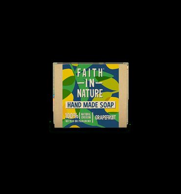 Faith in Nature Grapefruit Handmade Soap Sodium palmate*** Sodium cocoate* and/ or Sodium palm kernelate*** Aqua (Water) Glycerin* Citrus paradisi peel oil* Citrus aurantium dulcis peel oil ** Litsea cubeba fruit oil* Citrus reticulata peel oil* Helianthus annuus seed oil* Sodium chloride Sodium citrate* Carotenoids* Citral* Limonene* Linalool*
* Plant derived
** Organic certified
*** Certified sustainable origin