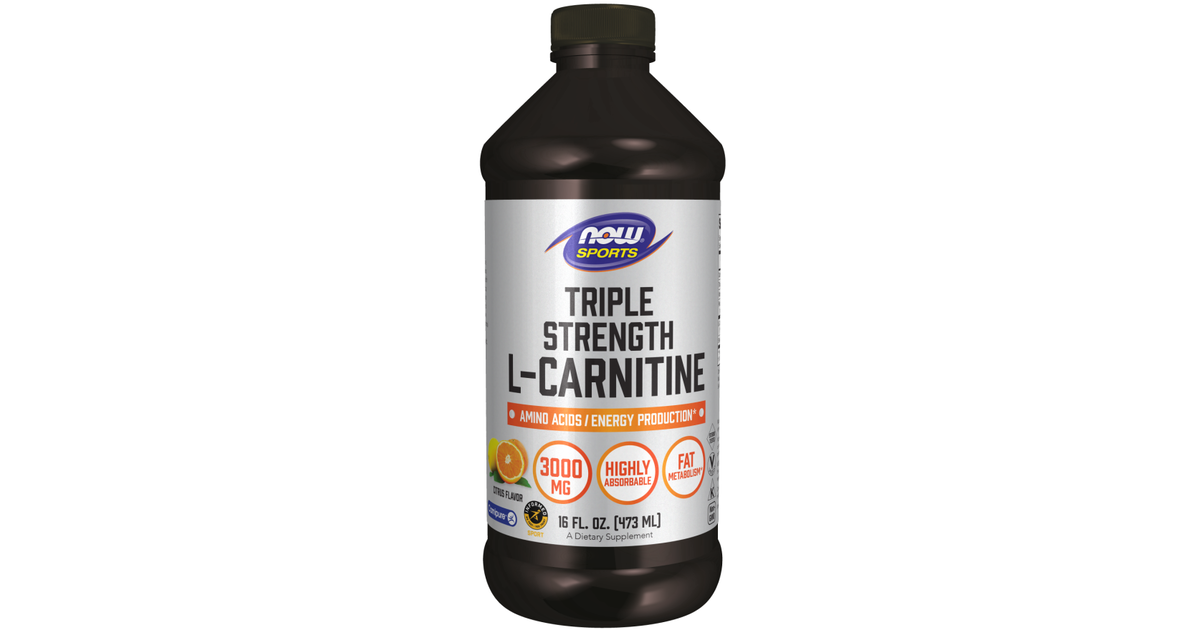 Now Foods L-Carnitine Liquid 1000mg - Citrus | Buy Online in Ireland
