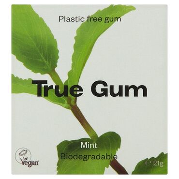 True Gum Mint Sweeteners (Xylitol, Steviolglycosides), Chicle Gum Base, Moisturizing Agent (Glycerine), Natural Flavours, Matcha Powder (1%), Stabilizing Agent (Acacia Gum), Safflower, Spirulina Extract