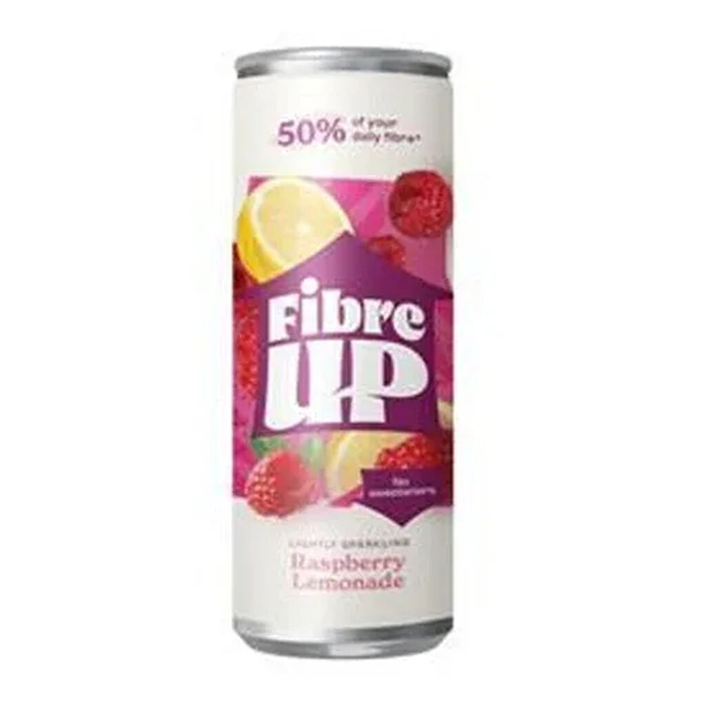 Fibre up raspberry lemonade sparkling prebiotic drink