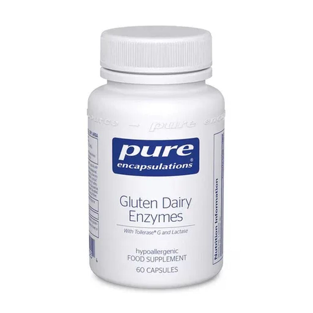 Pure encapsulation gluten dairy enzyme