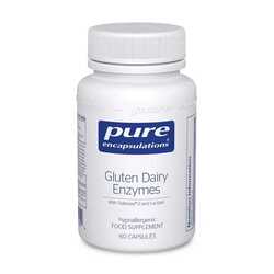 Pure encapsulation gluten dairy enzyme