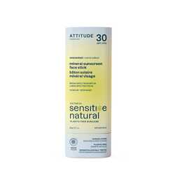 Attitude Plastic free Mineral Sunscreen Face Stick SPF30 for Sensitive Skin