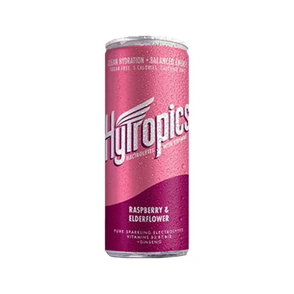 Hytropics raspberry elderflower electrolyte drink