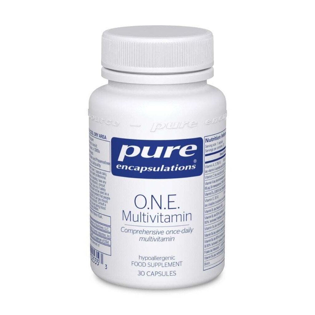 Pure encapsulations o n e multivitamin 30 no iron