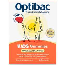 Optibac Kids Gummies 30s Front Side Panel Pack shot EU