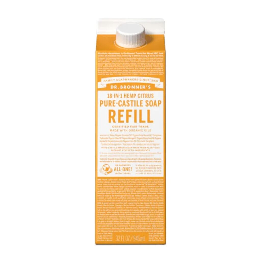 Dr Bronners Pure Castile Liquid Soap Refil