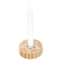 Wooden penta spell holder