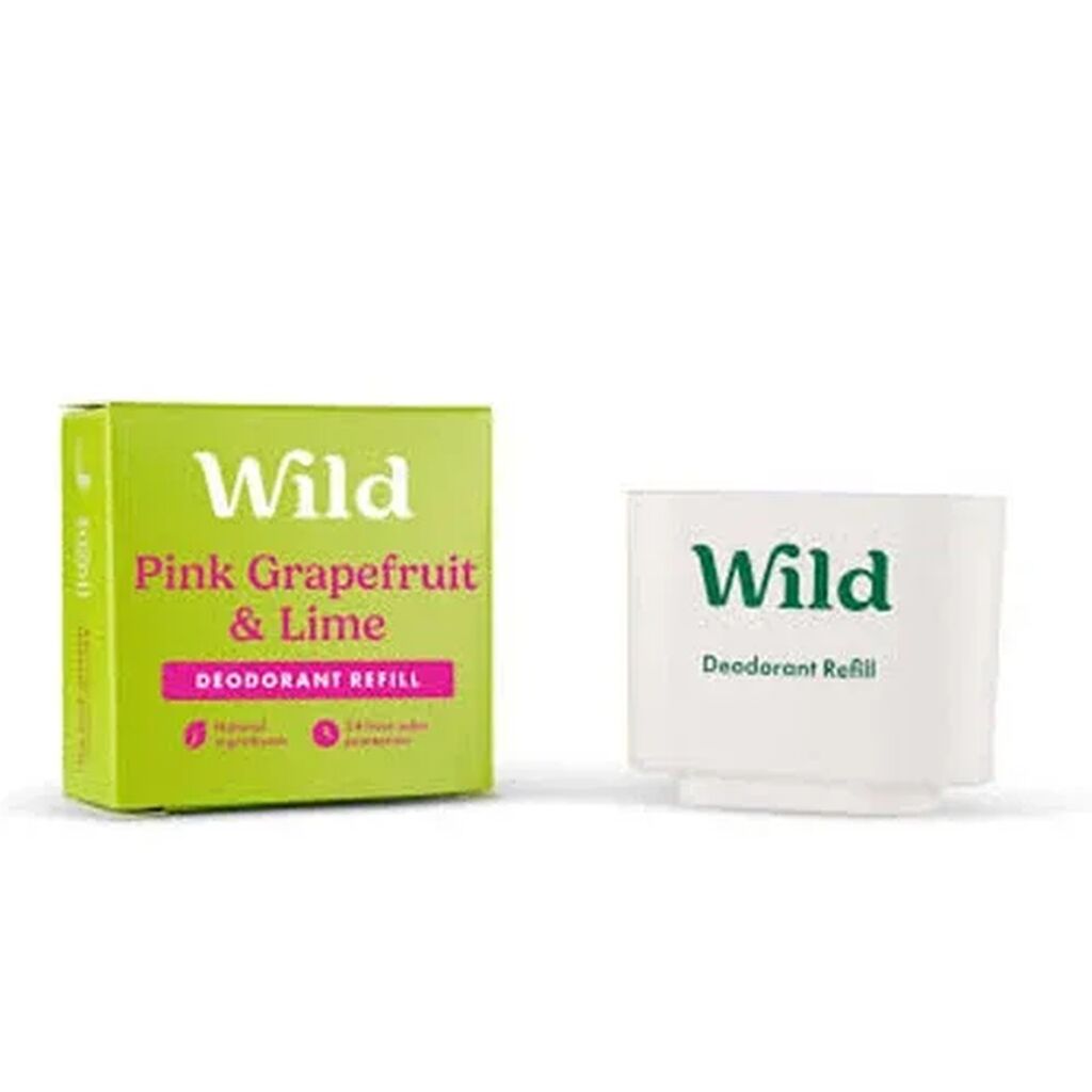 Wild natural deodorant pink grapefruit and lime deodorant refill
