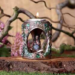 Mother Earth tea light goddess