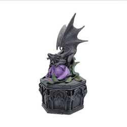 Dragon purple trinket jewellery box wicca