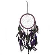 Dreamcatcher Purple Peacock Feathers