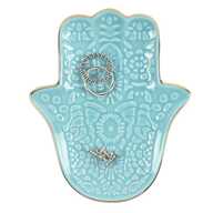 Trinket Dish Turquoise Hamsa