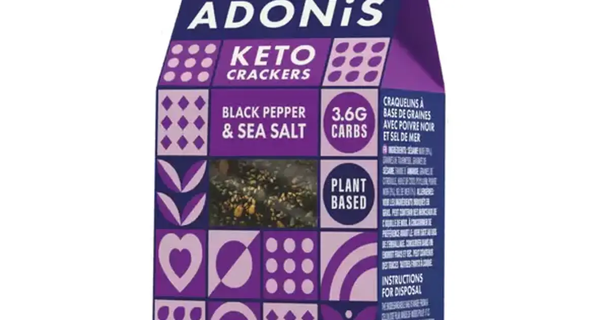 Adonis Black Pepper Keto Crackers Buy Online… Natural Health Store