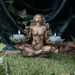 Figurine-goddess-balance-of-nature-candle-Tealight