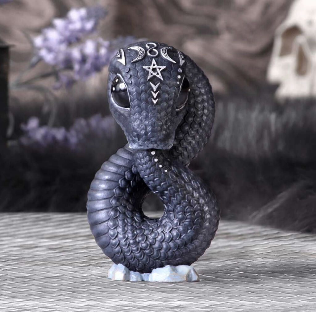 Ouroboros-snake-figurine-wicca