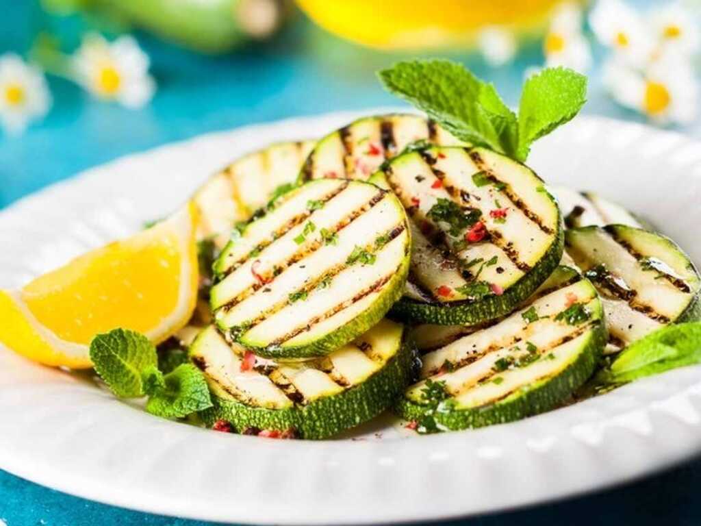 Grilled couregette salad 1