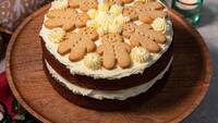 Vegan Christmas  Gingerbread Cake With Sweet Orange Frosting