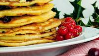 Apple & Cranberry Vegan Pancakes