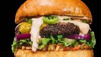 Vegetarian Bean Burger with Tangy Dressing