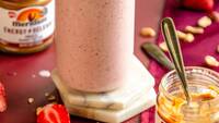 Meridian's Energy Release Peanut Butter, Strawberry & Banana Smoothie